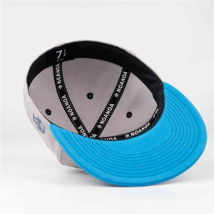 Elegant Flower Embroidery Fitted Cap